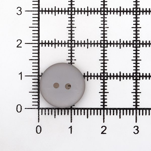 Пуговицы на 2 прокола 22L (14мм), пластик (col.42 светло-серый), CR-K18M, 144 шт