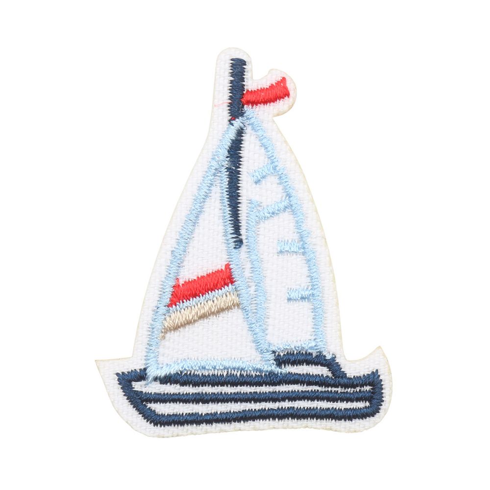 Термоаппликация "Парусная лодка (1"), 3.6х4.8см