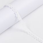 Кружево вязаное (тесьма) 10 мм / 25 метров, белый, Gamma С3749Г17 (рис.10.01.075)