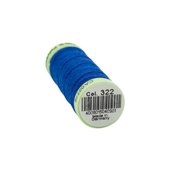 Нитки отделочные Gutermann Top Stitch, 30м, 322 синяя бирюза, 5 катушек