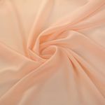 Креп-шифон 105 г/м², шир.150 см, цв.42 нежно персиковый, 30м /TOS/