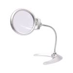 Лупа настольная с подсветкой, D-13,0см