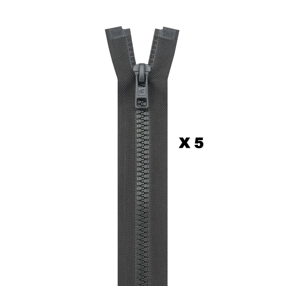 Молния трактор Arta Т6 (6 мм) 1 зам., разъем., 45 см, (2076), A237 т.хаки, НОВЫЙ МАТОВЫЙ ЗАМОК, уп.5 штук