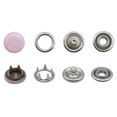 Кнопка рубашечная (джерси) закрытая ⌀7.8 мм, ≈144 шт, МЕТАЛЛ, эмаль, 133 розовый, NEW STAR