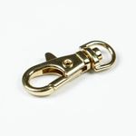 Карабин металл 09 мм (38х13 мм), золото, 10 шт