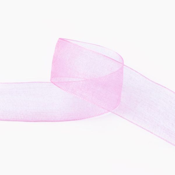 Лента капроновая (органза) 25.0 мм / 22.8±1 метра, 058 сиреневый, Blitz OR-25