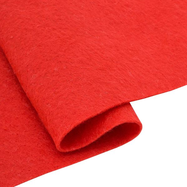 Фетр листовой мягкий 1.2 мм, 20х30 см, 100% п/э, 2 шт, цв. алый, 23230