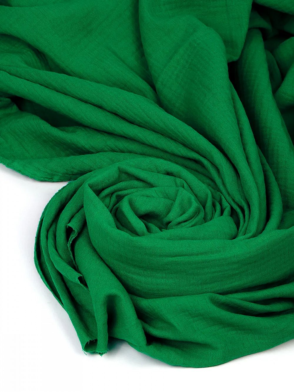 Муслин 125 г/м², 130 см / 2 метра, TBY.Mus.24723.22.2, цв.22 зеленый