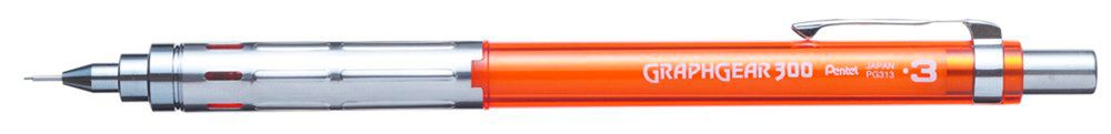 Карандаш автоматический Pentel GraphGear 300 0.3 мм, PG313-TFX оранжевый корпус