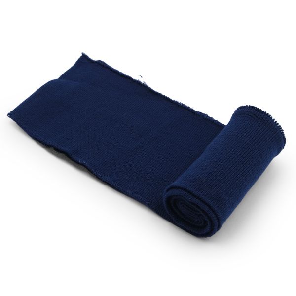 Подвяз (довяз) трикотажный 7.5х80 см, однослойный в полоску, т.синий цв.919