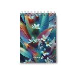 Блокнот на гребне, выборочный лак, A6 80 л., 4 шт, клетка, Во всей красе 01202, Светоч Б122