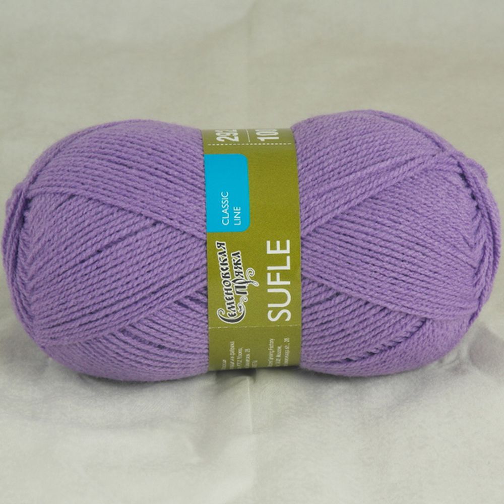 Пряжа Семеновская Sufle Суфле / уп.5 мот. по 100г, 292м, 13427, орхидея