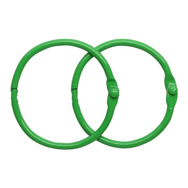 Кольца для альбомов 3,5см, уп/2 шт, зеленый