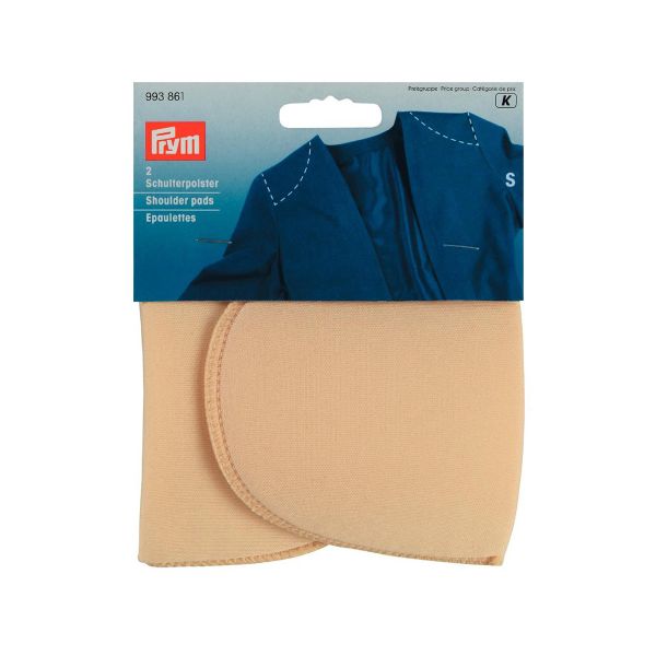 Плечевые накладки (подплечники) втачные 100х124х12 мм, (S), телесный, Prym, 5 пар