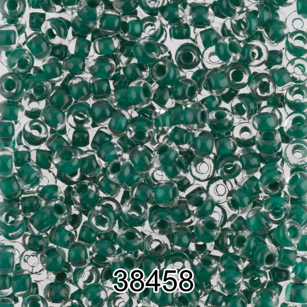 Бисер Preciosa круглый 10/0, 2.3 мм, 500 г, 38458 (Ф229) зеленый