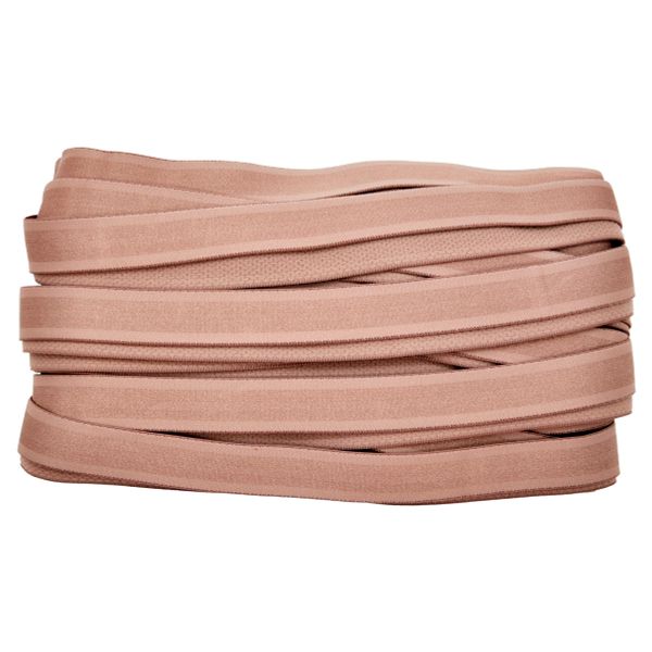 Резинка бельевая (бретелечная) атласная 18.0 мм / 25 метров, пыльно-розовый