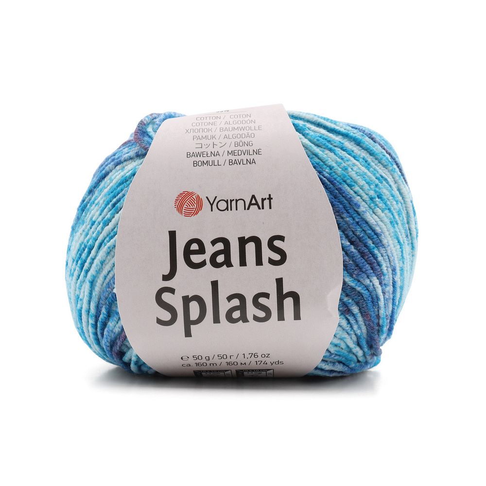 Пряжа YarnArt (ЯрнАрт) Jeans Splash / уп.10 мот. по 50 г, 160м, 944 принт