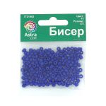 Бисер Astra&Craft 6/0 (4.1 мм), 150 г (10х15 г), цв. 48 синий/непрозрачны