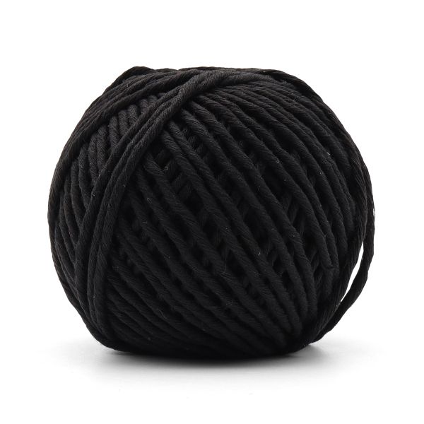 Шпагат х/б ⌀2-3 мм, 50 м, 1500 текс, черный, 70098