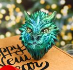 Пластиковая форма для мыла №01 14.8х10 см, пластик, Брутальный дракон, Bubble Time