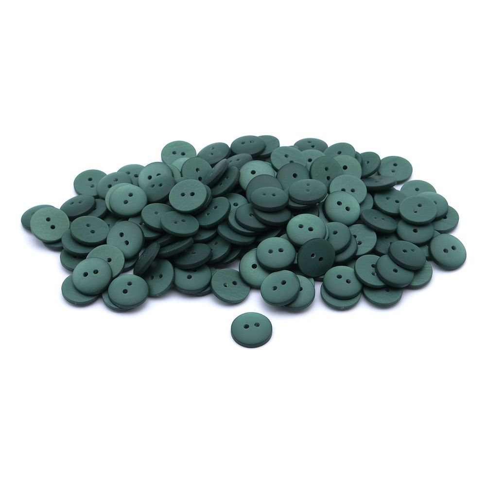 Пуговицы на 2 прокола 22L (14мм), пластик (col.47 хаки), CR-K18M, 144 шт