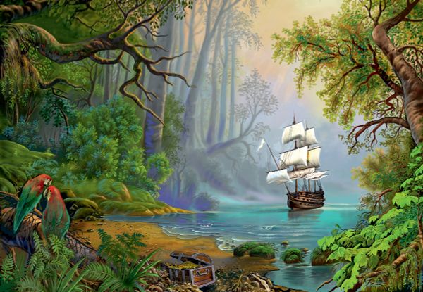 Пазл 560 элементов, Остров сокровищ, PZL-560/06, Фрея