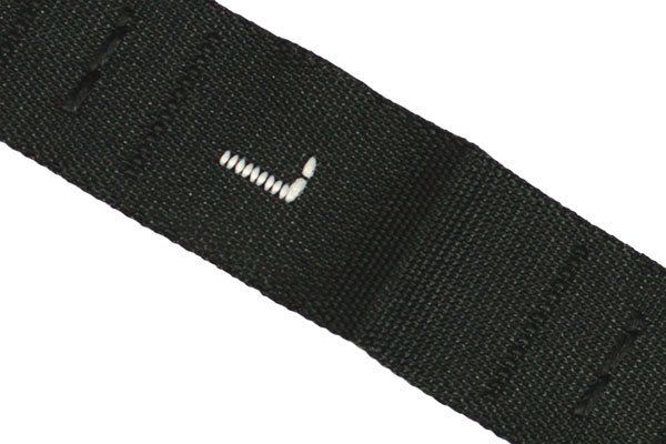 Этикетка-размерник жаккардовая тафта, размер L черный 10х32 мм, 500 шт