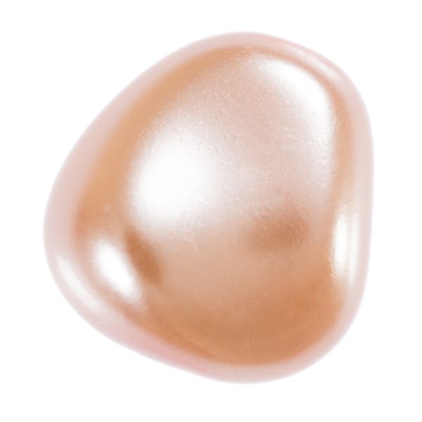 Бусины стекло под жемчуг 11х9.5 мм, фигурная, 10 шт, персиковый (peach), Preciosa 131-50-021