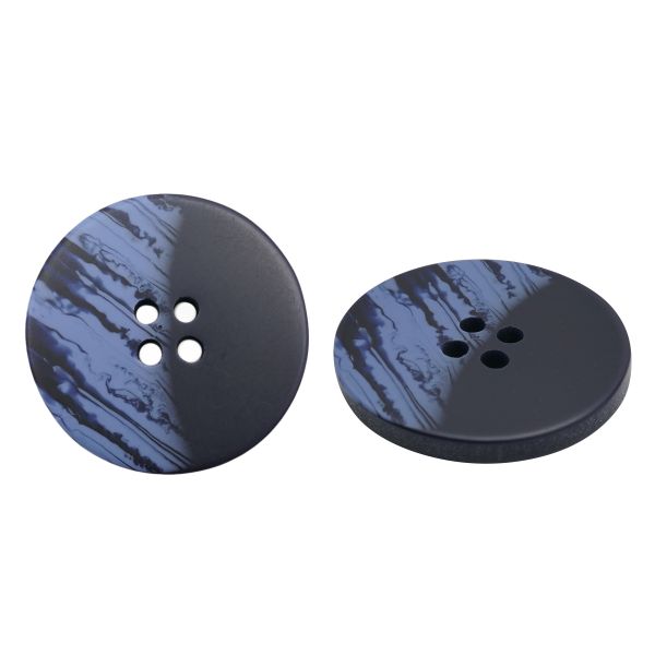Пуговицы 4 прокола 44L=28 мм, пластик, col.E темно-синий, 36 шт, CN2824
