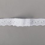 Кружево шитьё 30 мм / 9±0.2 метров, Турция, белый, Gamma GYEM-3001