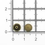 Хольнитены двухсторонние ⌀7 мм, h=6-7 мм, сталь, New Star №33, антик, уп≈2000 шт