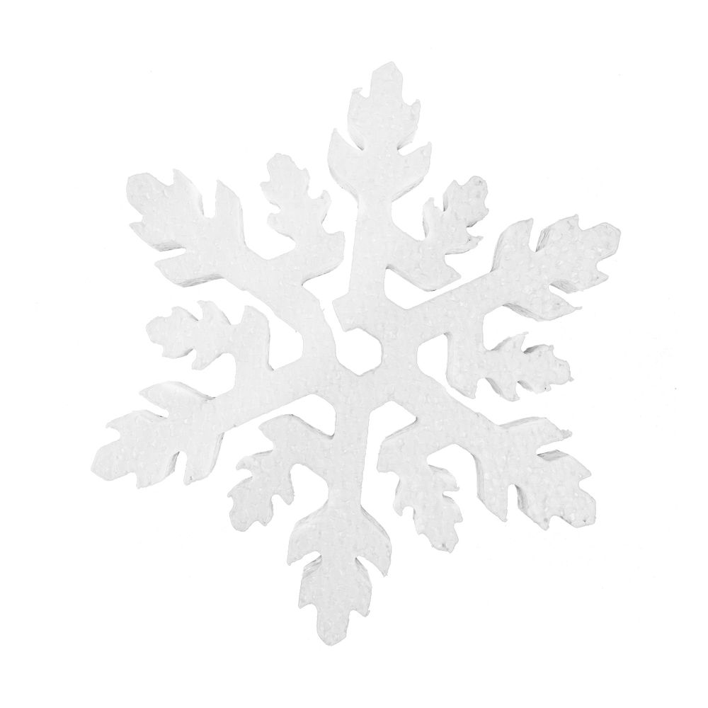 Заготовка из пенопласта Снежинка Рождественская звезда ⌀15 см, 2 см, 1 шт, Love2art DPZ-S