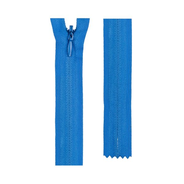 Молния потайная (скрытая) Т3 (3 мм) 1 зам., н/раз., 18 см, сатин (плотная) 207 васильковый, G013P Gamma, 10 шт