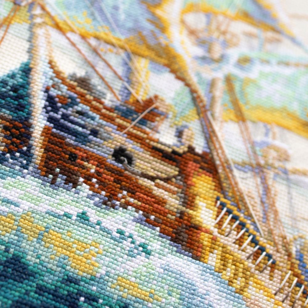 Набор для вышивания нитками Чудесная игла, Ветер удачи, 27х40 см