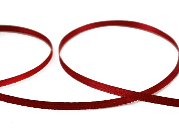 Лента атласная 2-сторонняя 3.0 мм / 91.4±2 метра, 076 св.вишневый, Gamma AL-3P