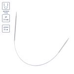 Спицы круговые металл ⌀2.0 мм, 25 см, 1 шт, с металлической леской, Gamma MNF