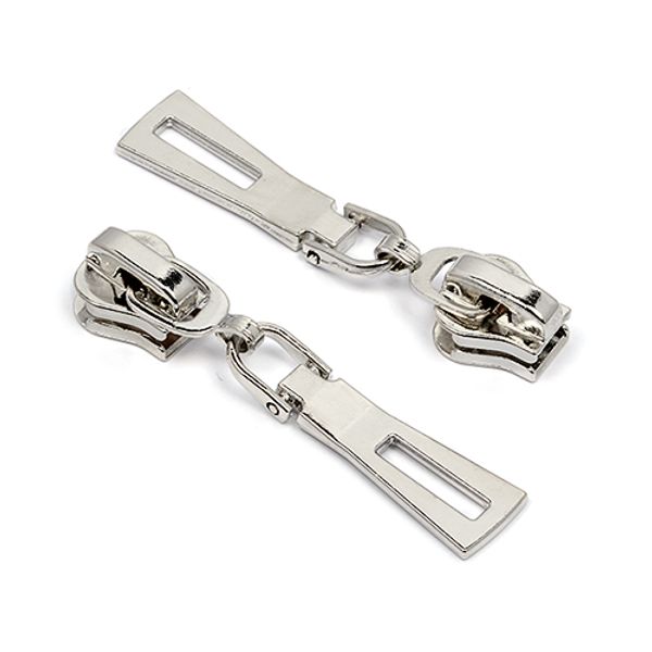 Слайдер (замок) для молнии трактор Т8 (8 мм), арт.TT2 цв.никель уп.500 шт