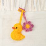 Набор для вязания игрушки Miadolla AMG-MN-0152, Уточка и цветок, 7 см