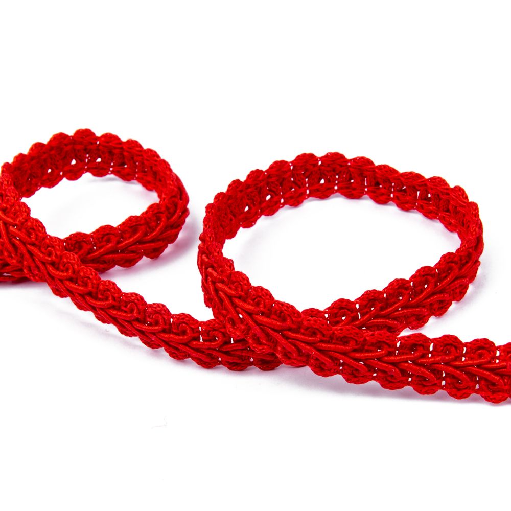 Тесьма декоративная Gamma Булет GBL-15 13 мм, 33 м,±0.5 м, 026 красный