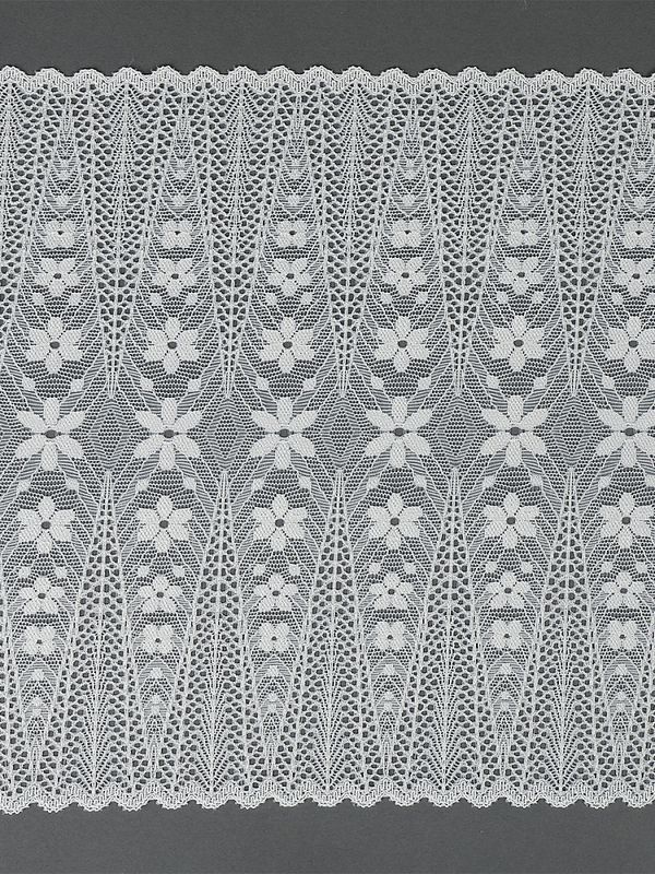 Кружево бельевое эластичное 220 мм / 2.7 м, 1909, цв.004 белый, Kruzhevo