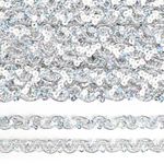 Тесьма отделочная 10 мм, 13-12869 цв.серебро уп.13.71м