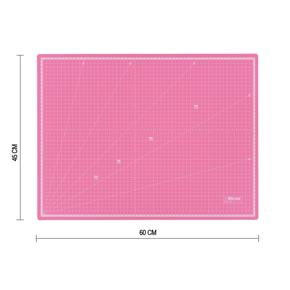 Коврик (мат) для резки двусторонний 60х45 см, (А2), п/п термоэластопласт, CET-02, Micron