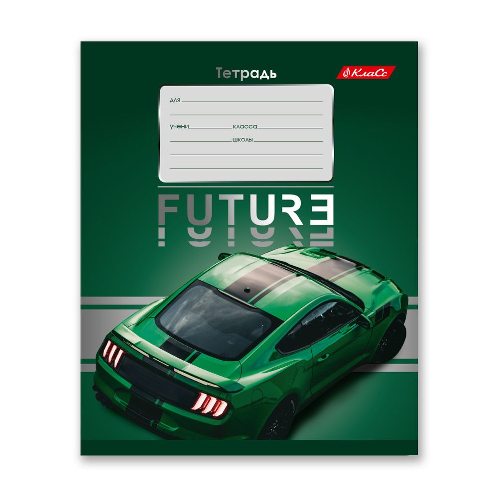 Тетрадь ученическая школьная, выборочный лак, A5+ 24 л. на скобе 65 г/м², белизна 100% 30 шт, клетка, 000373 Зелёная ракета, Светоч 24ТСКд5_4_3_1
