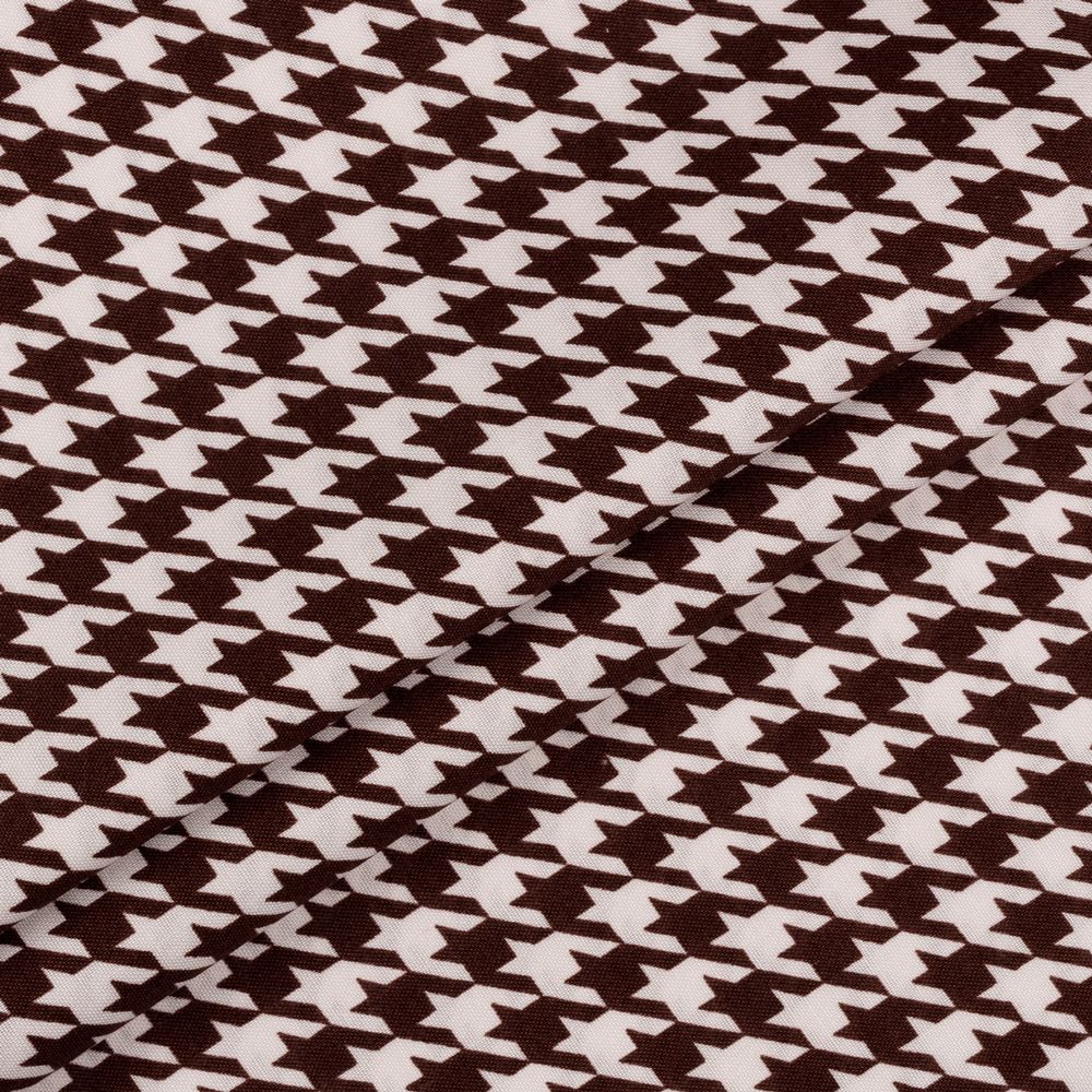 Ткань для пэчворка Peppy Бабушкин сундучок, рулон 112 см / 5 метров, БС-07 гусиная лапка коричневый, Peppy