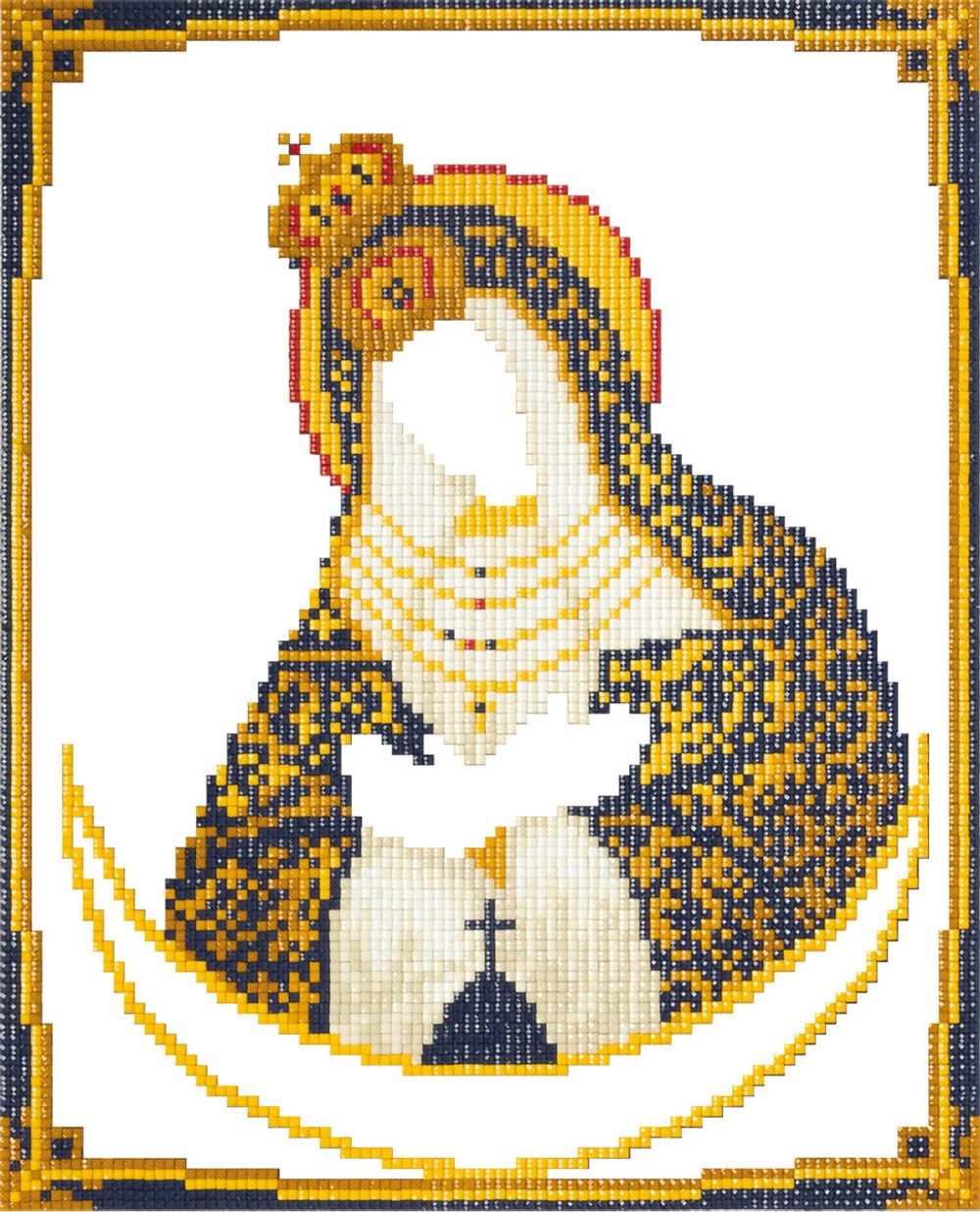 Алмазная (кристальная) мозаика Фрея, Икона Пресвятой Богородицы Остробрамская, 22х27 см