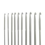 Набор крючков для вязания ⌀2,00-3,5 мм, 13 см, 10 шт, алюминий, Pony