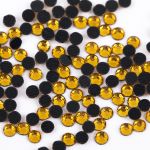 Стразы клеевые акрил 2.7-2.9 мм, 144 шт, 008 т.желтый (topaz), Zlatka RS/144