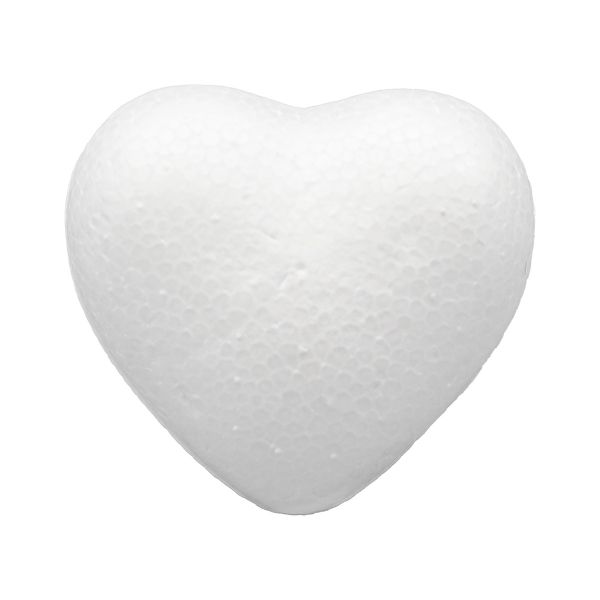 Заготовка из пенопласта Сердце полное, 5см, 10 шт