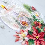 Набор для вышивания нитками Чудесная игла, Рождественская свеча, 16х23 см