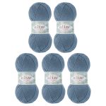 Пряжа Alize (Ализе) Happy Baby New / уп.5 мот. по 100 г, 320м, 418 светлый индиго
